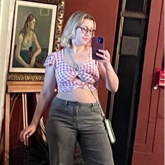 Zara gingham crop top - Picture 7 of 7